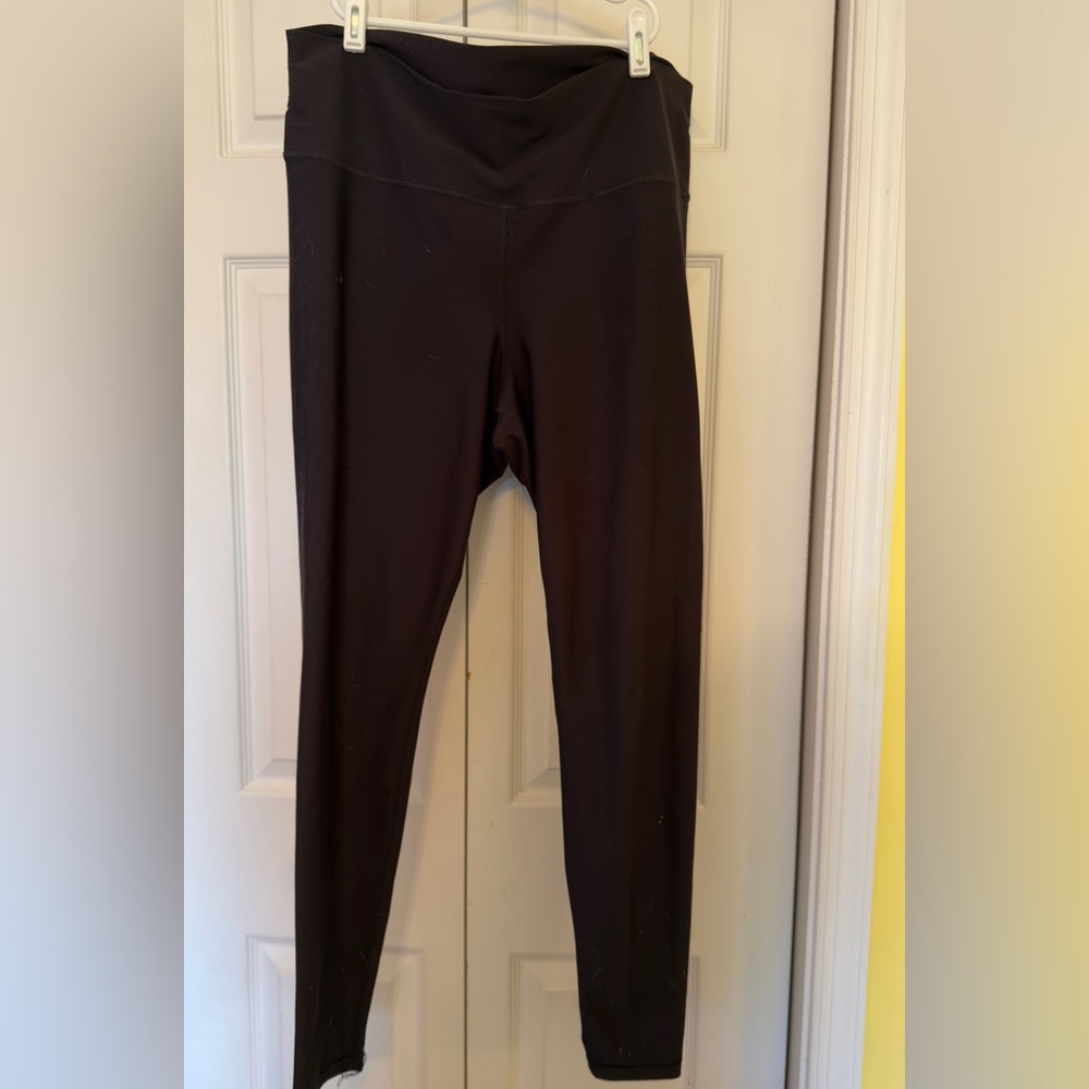 Old Navy Active Powersoft High Rise Leggings XL Black Go Dry